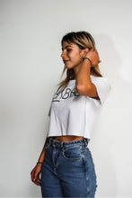 Load image into Gallery viewer, personalised woman fashion stylish babes apparel attire white tee basics black tee crop tee long sleeve basics capsule wardrobe
