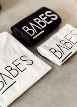 Load image into Gallery viewer, personalised woman fashion stylish babes apparel attire white tee basics black tee crop tee long sleeve basics capsule wardrobe
